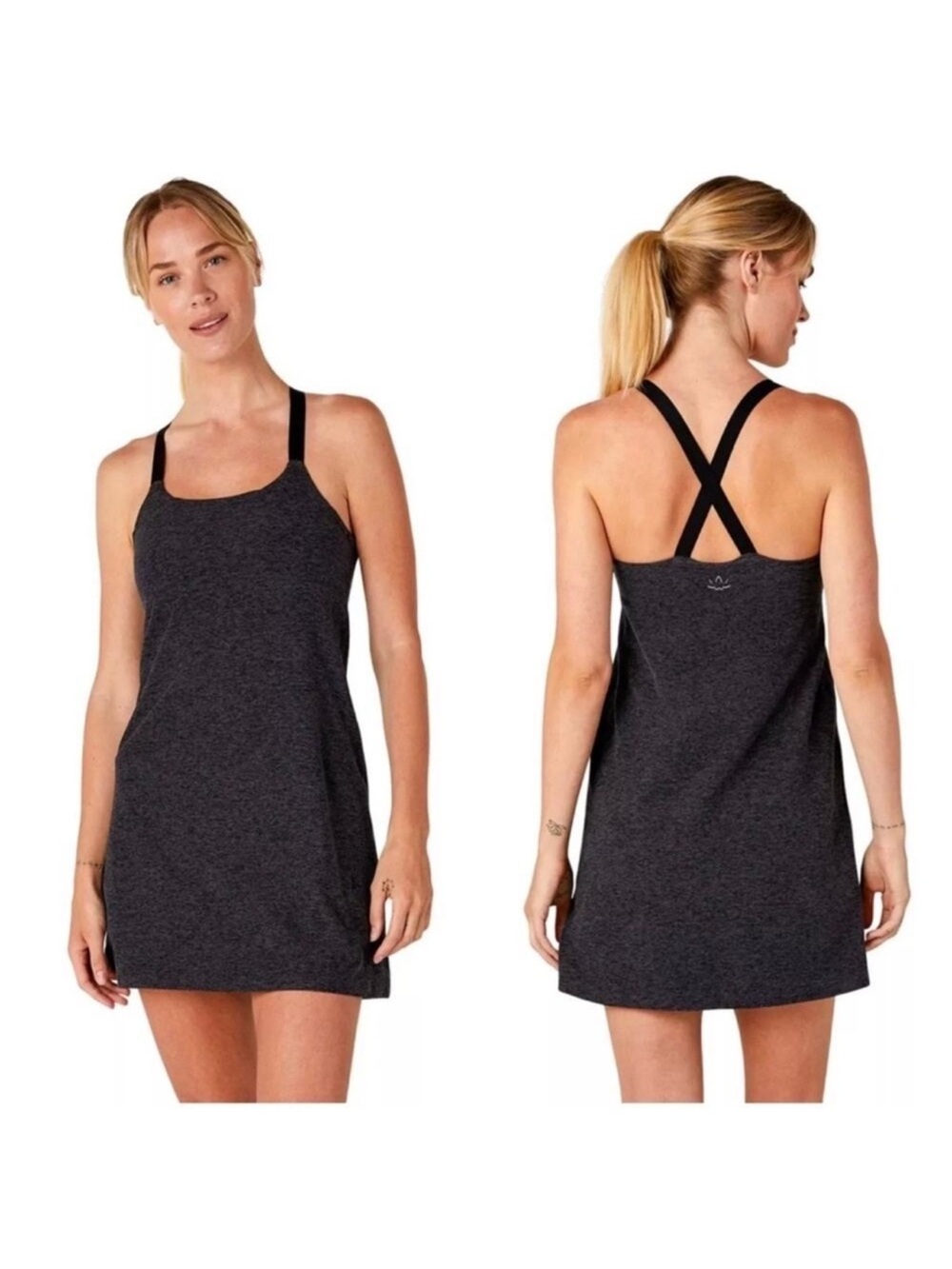 Beyond Yoga Dress Womens Small Gray Move It Space Dye Athletic
Sporty Pickleball